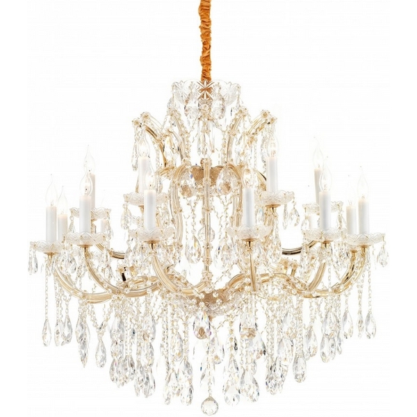 

Подвесная люстра iLamp Diamond 6071-18 GD+CL подсвечник, Золото, Diamond 6071-18 GD+CL