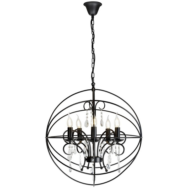 

Подвесная люстра Life 8774-5 BK (iLamp), Черный, Life 8774-5 BK
