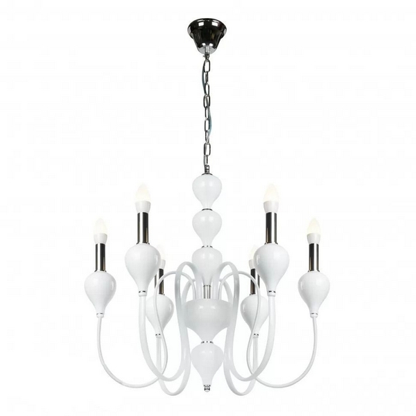 

Подвесная люстра Lady 88003-6 WH (iLamp), Белый, Lady 88003-6 WH