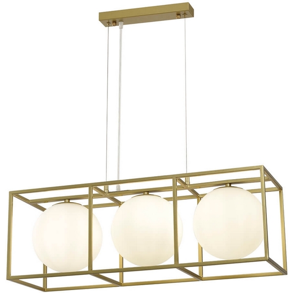 

Подвесной светильник P2484-3 iLamp Golden GD в форме шара, Белый, Golden P2484-3 GD