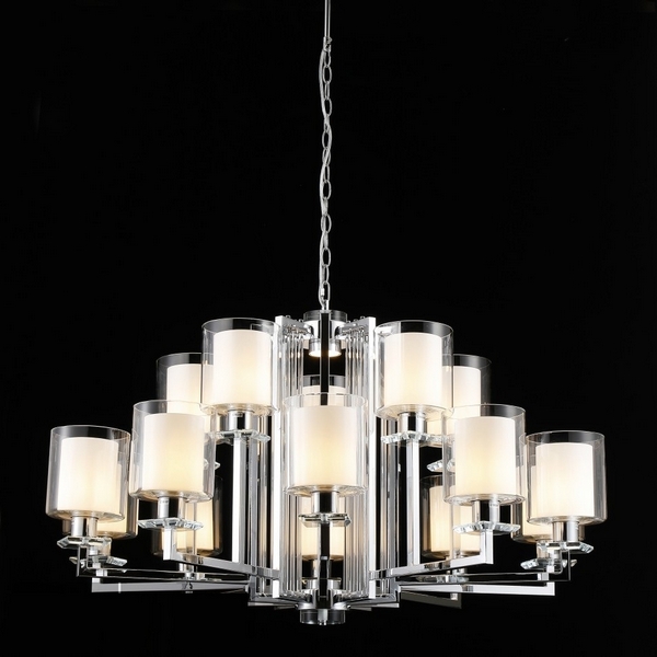 

Подвесная люстра iLamp King RM6201-10+5 CR+CL, Прозрачный, King RM6201-10+5 CR+CL