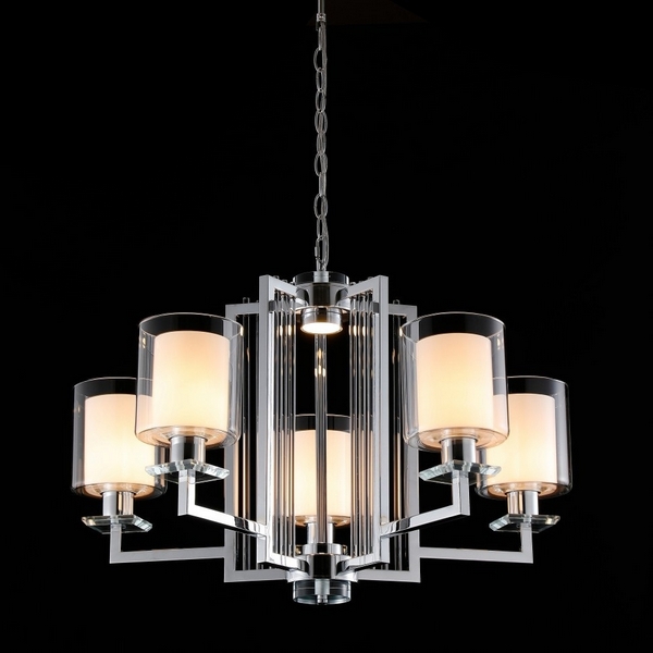 

Подвесная люстра iLamp King RM6201-5 CR+CL, Прозрачный, King RM6201-5 CR+CL