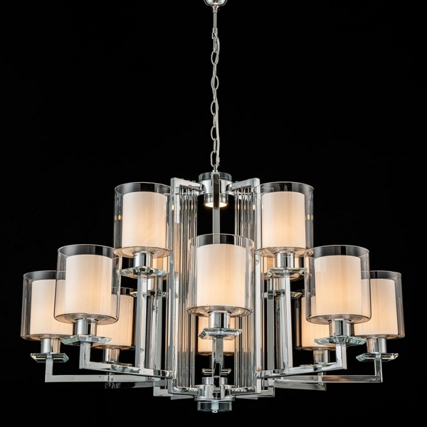

Подвесная люстра iLamp King RM6201-8+4 CR+CL, Прозрачный, King RM6201-8+4 CR+CL