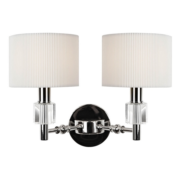 

Бра W2404-2 Nickel iLamp Alexa, Белый, Alexa W2404-2 Nickel