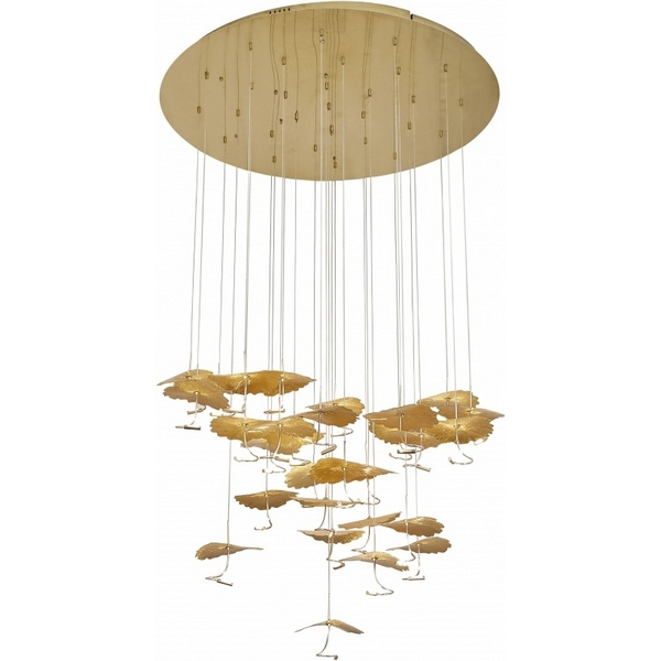 

Подвесной светильник iLedex Lotus 8827P-19 BR BRASS, Бронза, Lotus 8827P-19 BR