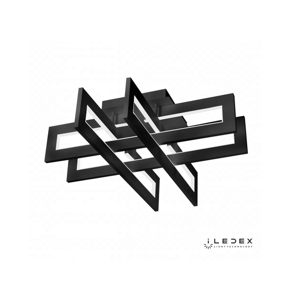 

Потолочная люстра светодиодная диммируемая с пультом 9082-600*600-X 96W BK iLedex Stalker, Stalker 9082-600*600-X 96W BK