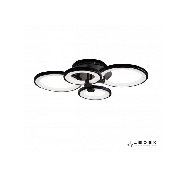 

Потолочная люстра светодиодная диммируемая с пультом A001/4 BK iLedex Ring, Ring A001/4 BK
