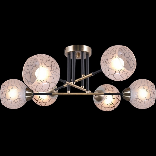 

Потолочная люстра на штанге ILLUMICO IL9573-6CSQ-79 BK AB, Бронза, IL9573-6CSQ-79 BK AB