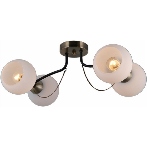 

Потолочная люстра ILLUMICO IL0035-4CSQ-79 BK AB, Бронза, IL0035-4CSQ-79 BK AB