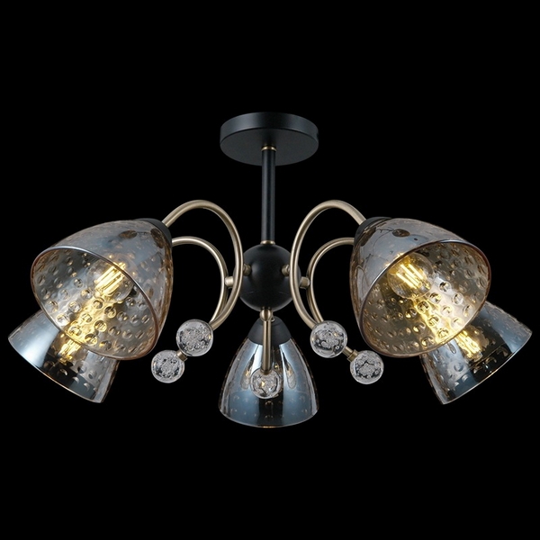 

Потолочная люстра на штанге ILLUMICO IL0230-5CSQ-29 BK AB, Бронза, IL0230-5CSQ-29 BK AB