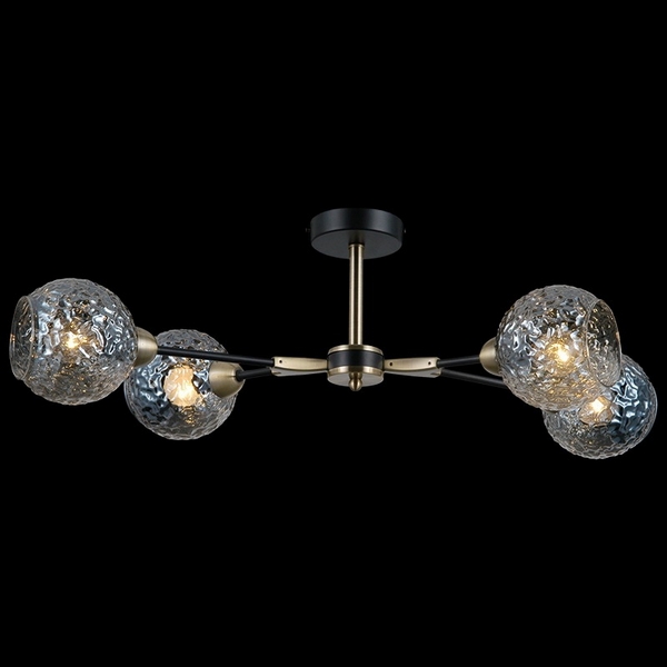

Потолочная люстра на штанге ILLUMICO IL0253-4CSQ-79 BK AB, Бронза, IL0253-4CSQ-79 BK AB