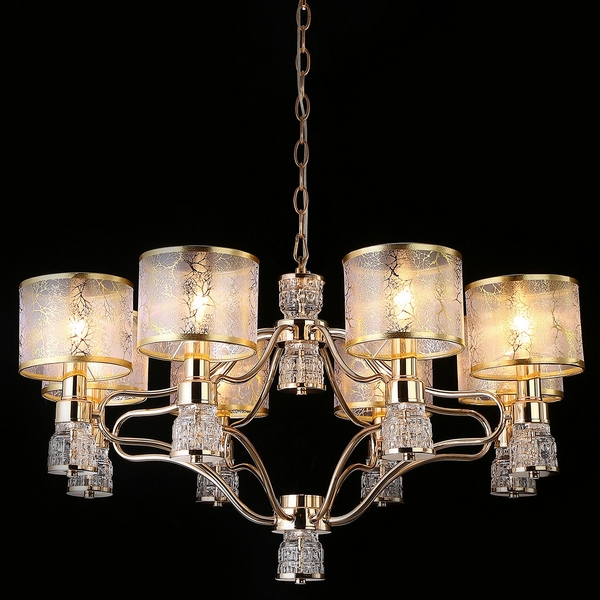 

Подвесная люстра ILLUMICO IL6216-8P-27 GD, Золото, IL6216-8P-27 GD