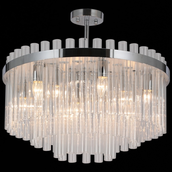 

Потолочная люстра на штанге ILLUMICO IL0124-9C-79 CR, Хром;прозрачный, IL0124-9C-79 CR