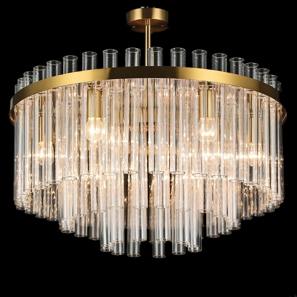 

Потолочная люстра на штанге ILLUMICO IL0124-9C-79 COP, Прозрачный;золото, IL0124-9C-79 COP