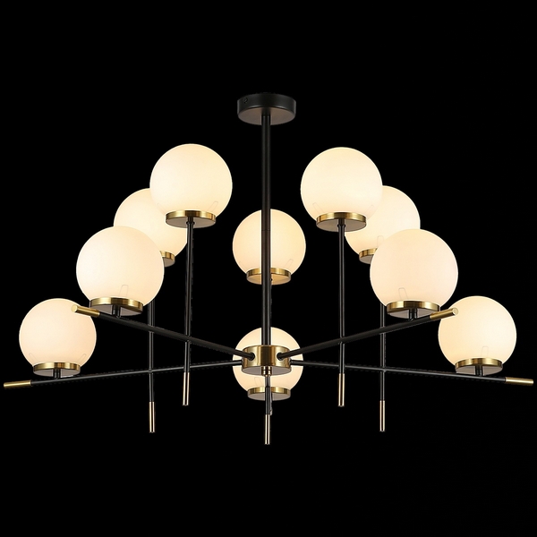 

Потолочная люстра на штанге ILLUMICO IL0059-10P-79 BK COP, Золото, IL0059-10P-79 BK COP