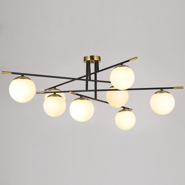 

Потолочная люстра на штанге ILLUMICO IL0059-8C-79 BK COP, Золото, IL0059-8C-79 BK COP