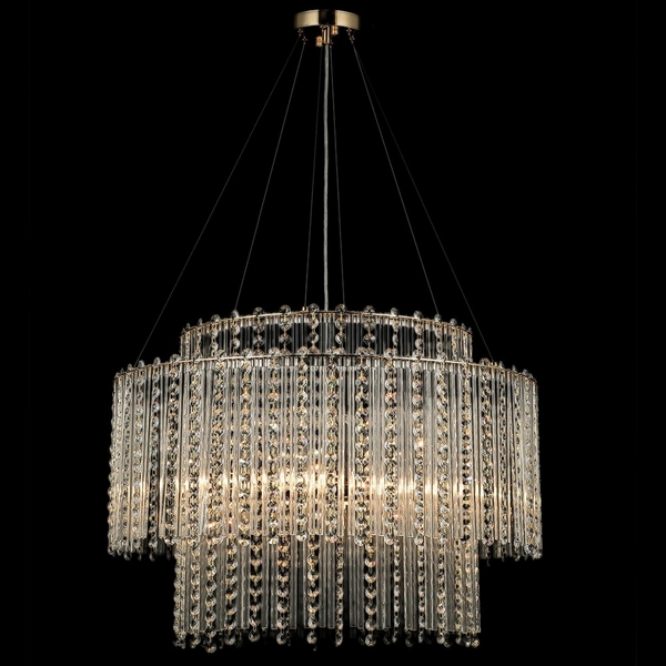 

Подвесная люстра ILLUMICO IL0105-8P-79 GD, Прозрачный;золото, IL0105-8P-79 GD