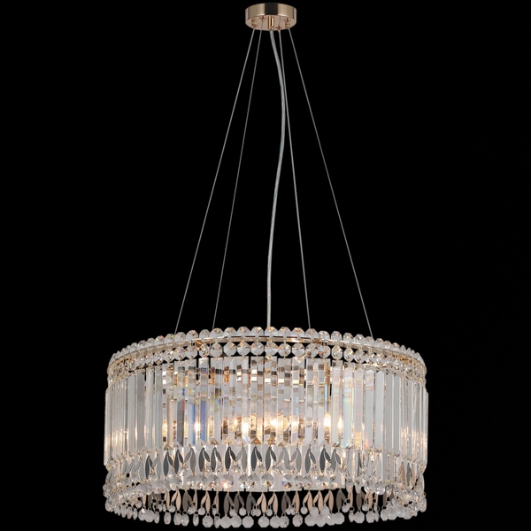 

Подвесная люстра ILLUMICO IL0172-8P-79 GD, Прозрачный;золото, IL0172-8P-79 GD