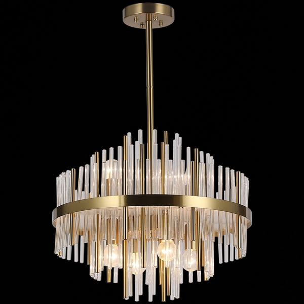 

Потолочная люстра на штанге ILLUMICO IL0099-6P-79 COP, Прозрачный;золото, IL0099-6P-79 COP