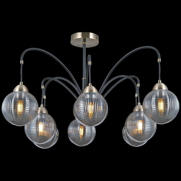 

Потолочная люстра на штанге ILLUMICO IL0433-8PSQ-79 BK AB, Бронза, IL0433-8PSQ-79 BK AB