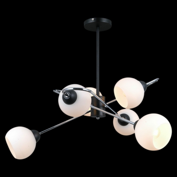 

Потолочная люстра на штанге ILLUMICO IL0451-6PCSQ-79 BK, IL0451-6PCSQ-79 BK