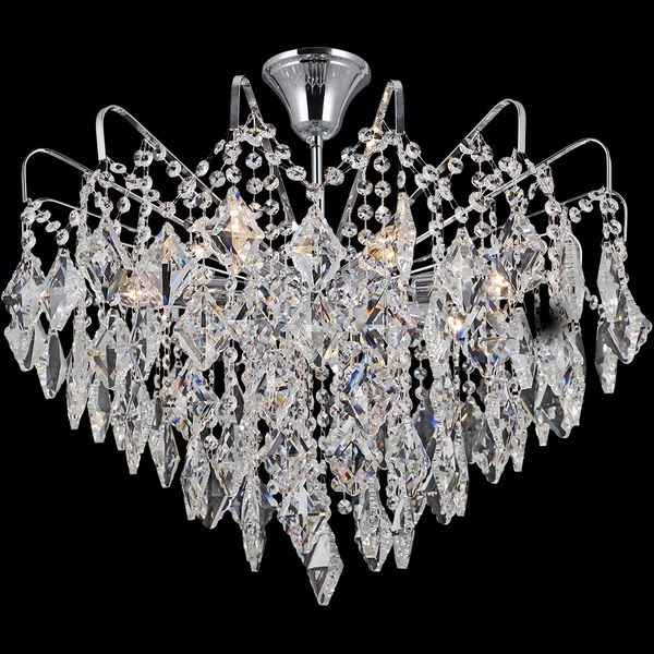 

Потолочная люстра хрустальная на штанге ILLUMICO IL3352-7CSQ-39 CR, Хром, IL3352-7CSQ-39 CR
