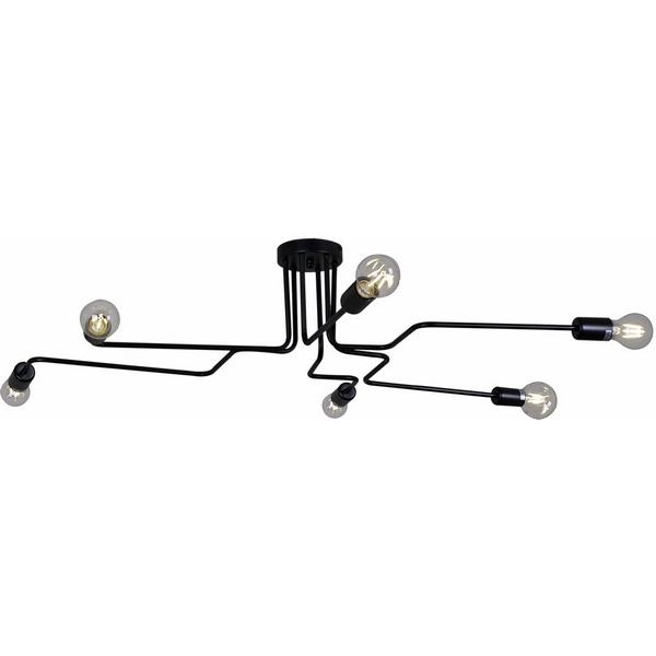 

Потолочная люстра ILLUMICO IL2000-6C-05 BK, Черный, IL2000-6C-05 BK