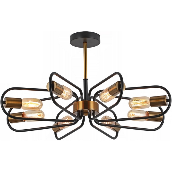 

Потолочная люстра на штанге ILLUMICO IL8253-8COU-79 BK GD, Золото, IL8253-8COU-79 BK GD