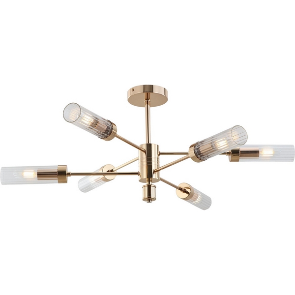 

Потолочная люстра на штанге ILLUMICO IL5608-6CST-79 GD, Золото, IL5608-6CST-79 GD