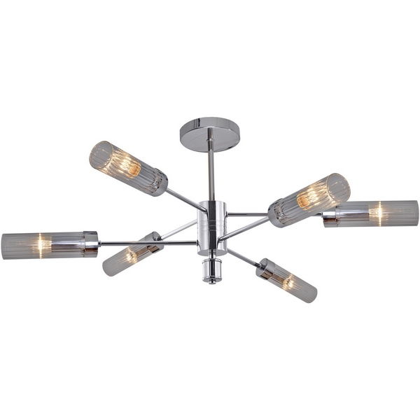 

Потолочная люстра на штанге ILLUMICO IL5608-6CST-79 CR, Хром, IL5608-6CST-79 CR