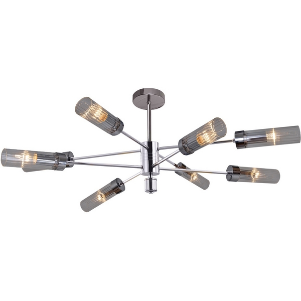 

Потолочная люстра на штанге ILLUMICO IL5608-8CST-79 CR, Хром, IL5608-8CST-79 CR