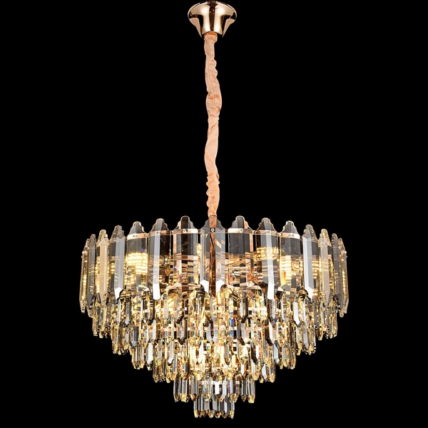 

Подвесная люстра хрустальная ILLUMICO IL5102-12PDI-39 SGD, Прозрачный;золото, IL5102-12PDI-39 SGD