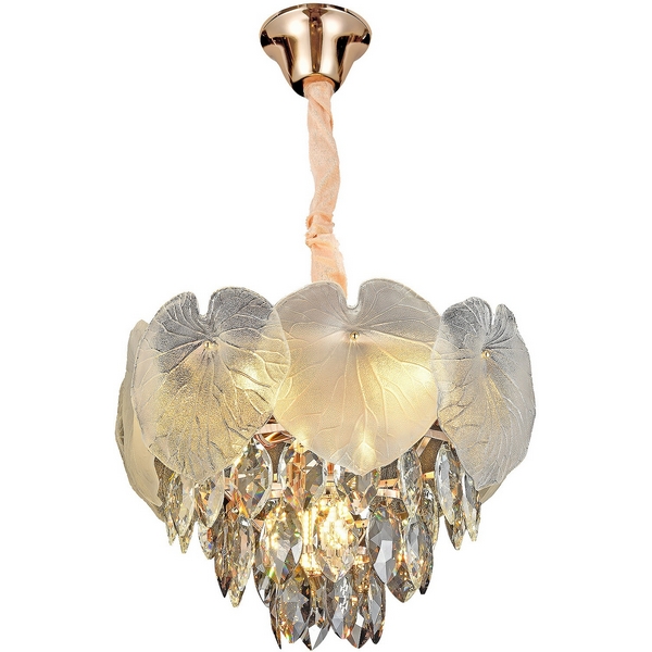 

Подвесная люстра хрустальная ILLUMICO IL5106-9PDI-39 GD, Прозрачный;золото, IL5106-9PDI-39 GD