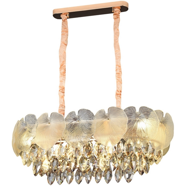 

Подвесная люстра хрустальная ILLUMICO IL5106-12PLDI-39 GD, Прозрачный;золото, IL5106-12PLDI-39 GD