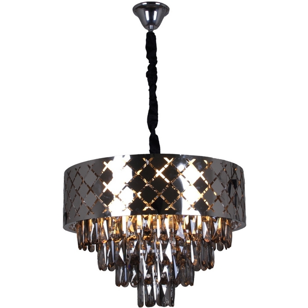 

Подвесная люстра хрустальная ILLUMICO IL5562-9PDI-39 CR, Дымчатый, IL5562-9PDI-39 CR