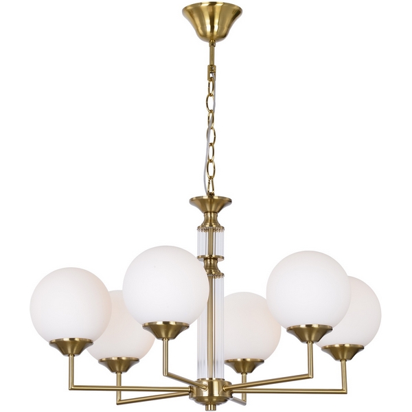 Изображение товара Подвесная люстра IL5196-6PLS-24 в форме шара классика золото стекло 6 ламп