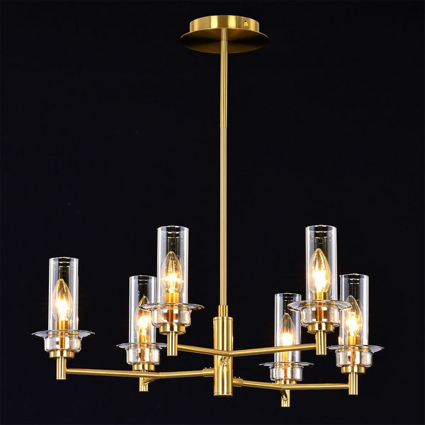 

Подвесная люстра штанге ILLUMICO IL5216-6PLS-24, Золото, IL5216-6PLS-24