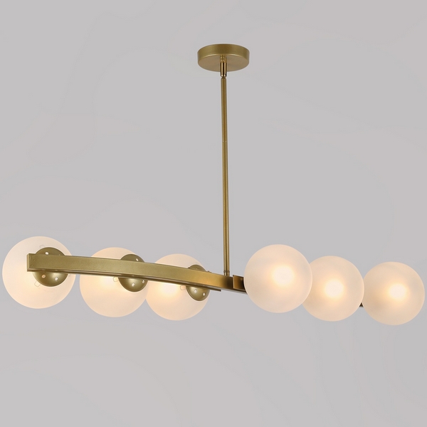 

Подвесная люстра на штанге ILLUMICO IL0073-6P-79 GD, Золото, IL0073-6P-79 GD