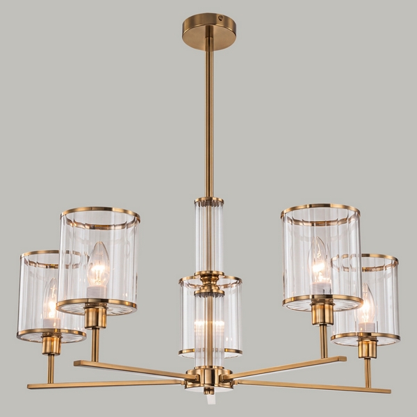 Изображение товара Потолочная люстра на штанге ILLUMICO IL0183-5C-79 COPPER KOPNINI Изображение товара Потолочная люстра на штанге ILLUMICO IL0183-5C-79 COPPER KOPNINI