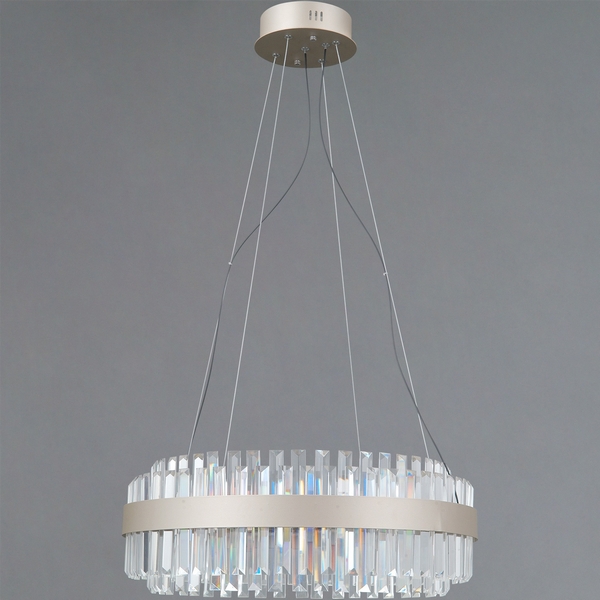 

Подвесная люстра светодиодная хрустальная ILLUMICO IL4386-45WSQ-25 SL GENOA, Серебро, IL4386-45WSQ-25 SL GENOA