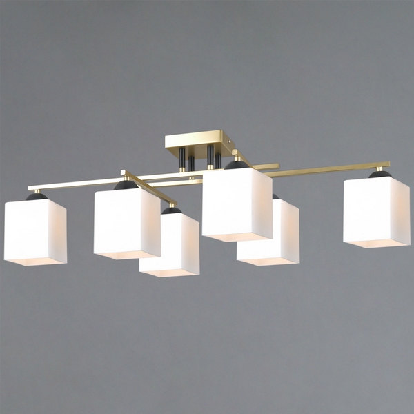 

Потолочная люстра на штанге ILLUMICO IL0617-6CSQ-25 GD NAPLES, Золото, IL0617-6CSQ-25 GD NAPLES