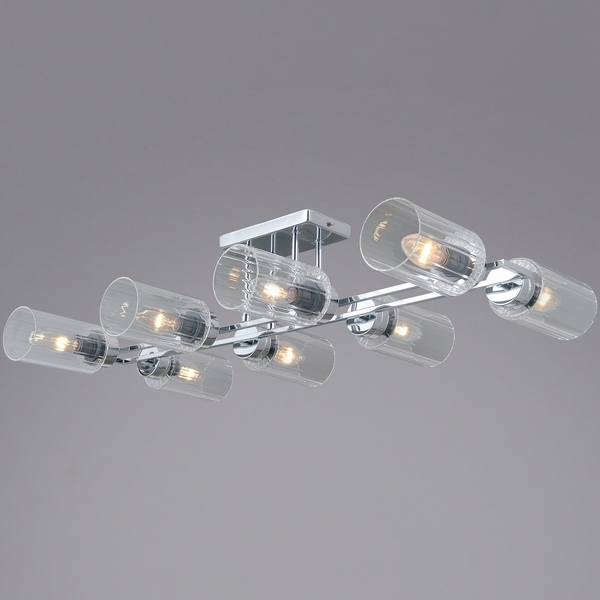 

Потолочная люстра на штанге ILLUMICO IL0780-8CSQ-25 CR NAPLES, Хром, IL0780-8CSQ-25 CR NAPLES