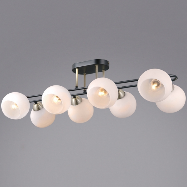 

Потолочная люстра на штанге ILLUMICO IL0790-8CSQ-25 BK AB TRENTO, Бронза, IL0790-8CSQ-25 BK AB TRENTO