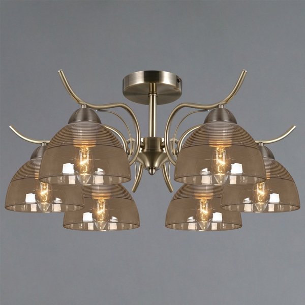 

Потолочная люстра на штанге ILLUMICO IL0733-6CSQ-25 AB AREZZO, Бронза, IL0733-6CSQ-25 AB AREZZO