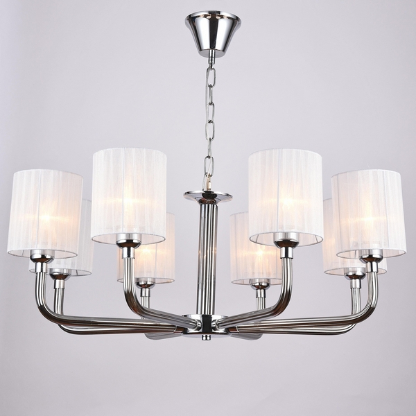 

Подвесная люстра ILLUMICO IL1256-8PPA-29 CR Romei, Хром, IL1256-8PPA-29 CR Romei