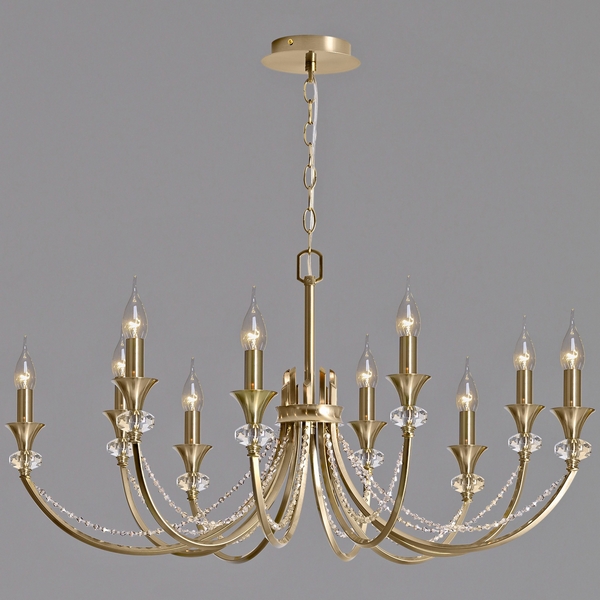 

Подвесная люстра ILLUMICO IL5234-10PLS-25 ELITE, Золото, IL5234-10PLS-25 ELITE
