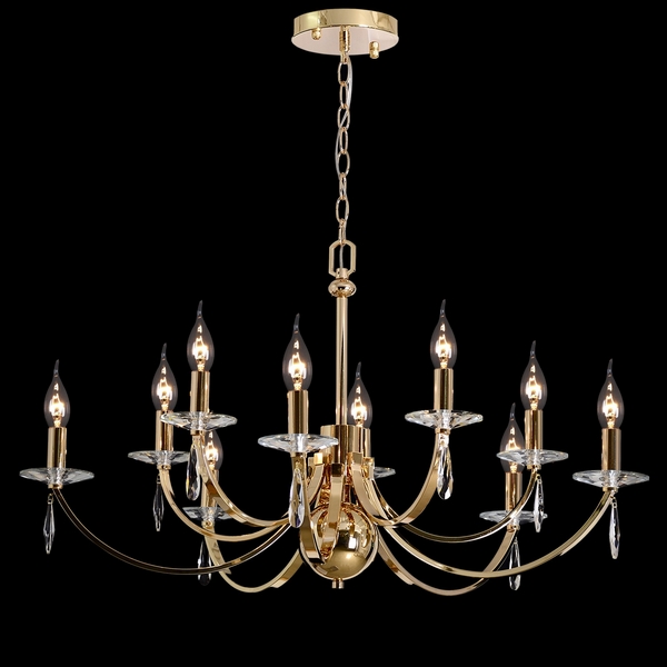 

Подвесная люстра ILLUMICO IL5253-10PLS-25 ELITE, Золото, IL5253-10PLS-25 ELITE