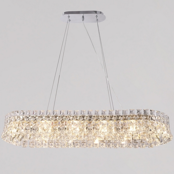 

Подвесная люстра хрустальная ILLUMICO IL5130-950LZF-25 CH ELITE, Хром;прозрачный, IL5130-950LZF-25 CH ELITE