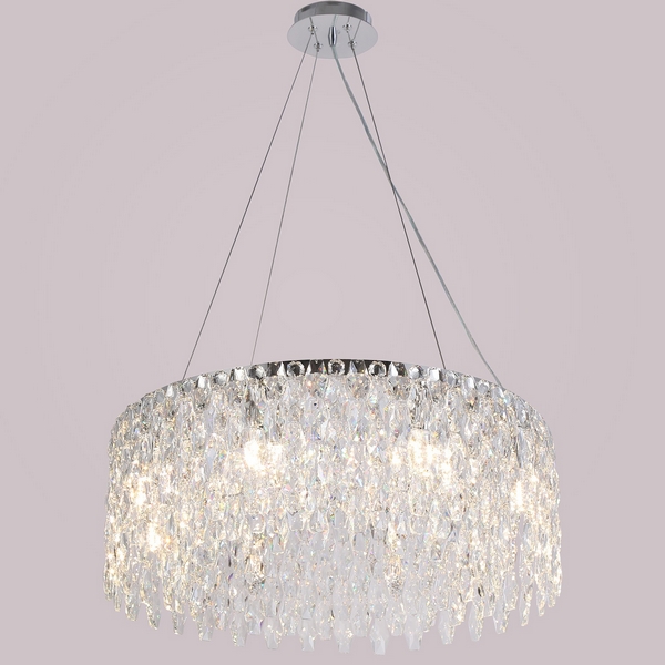 

Подвесная люстра хрустальная ILLUMICO IL5051-600PZF-25 CH ELITE, Хром;прозрачный, IL5051-600PZF-25 CH ELITE