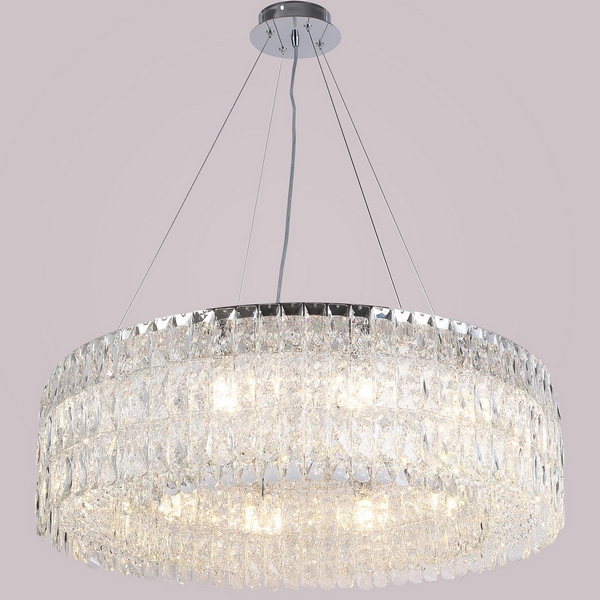 

Подвесная люстра хрустальная ILLUMICO IL5063-800PZF-25 CH ELITE, Хром;прозрачный, IL5063-800PZF-25 CH ELITE